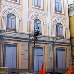 Варианты монтажа фальшфасада